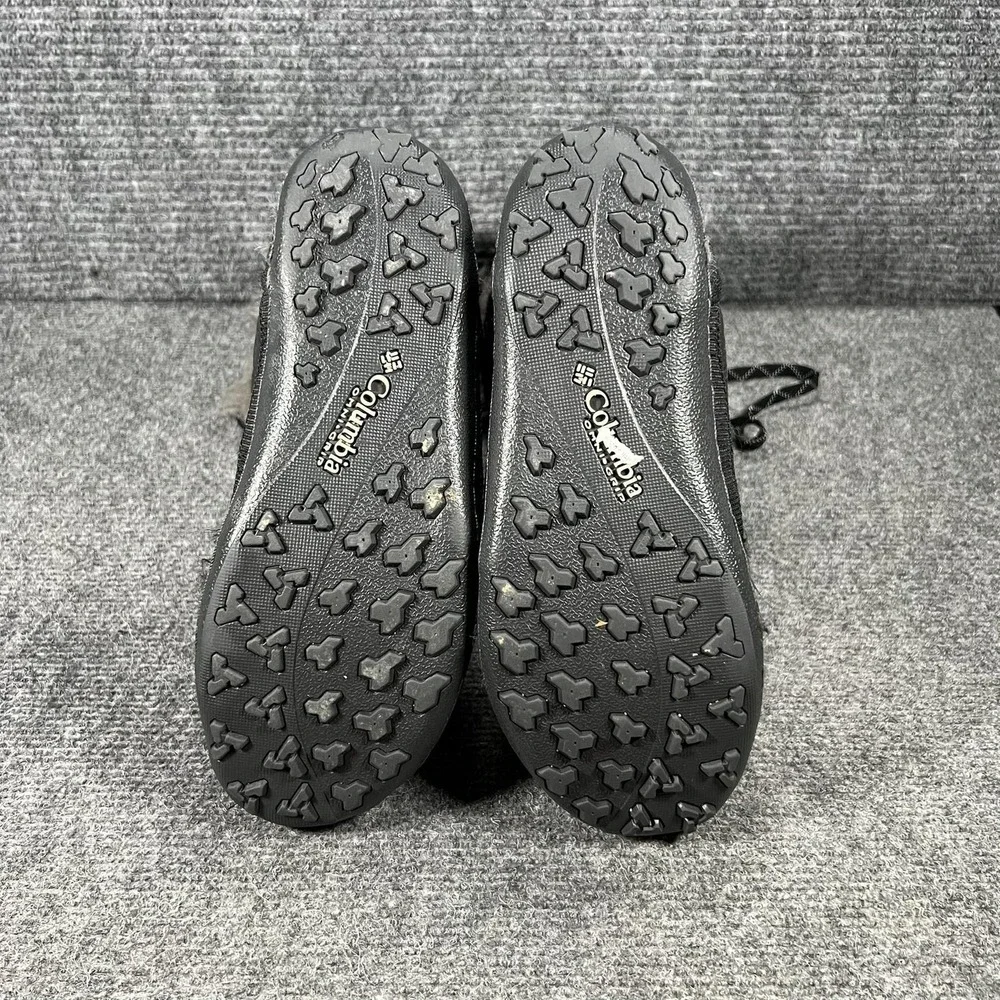 Columbia Boots Womens Size 9 Black Waterproof Quilted Fur Snow Winter YL5164-011